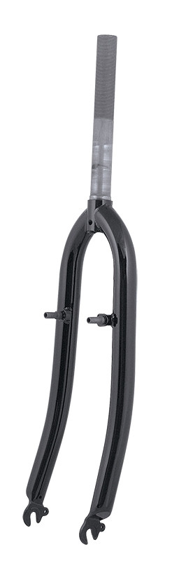 FORCE vidlica trekking 28" Fe 1"  závit, čierna lesklá
