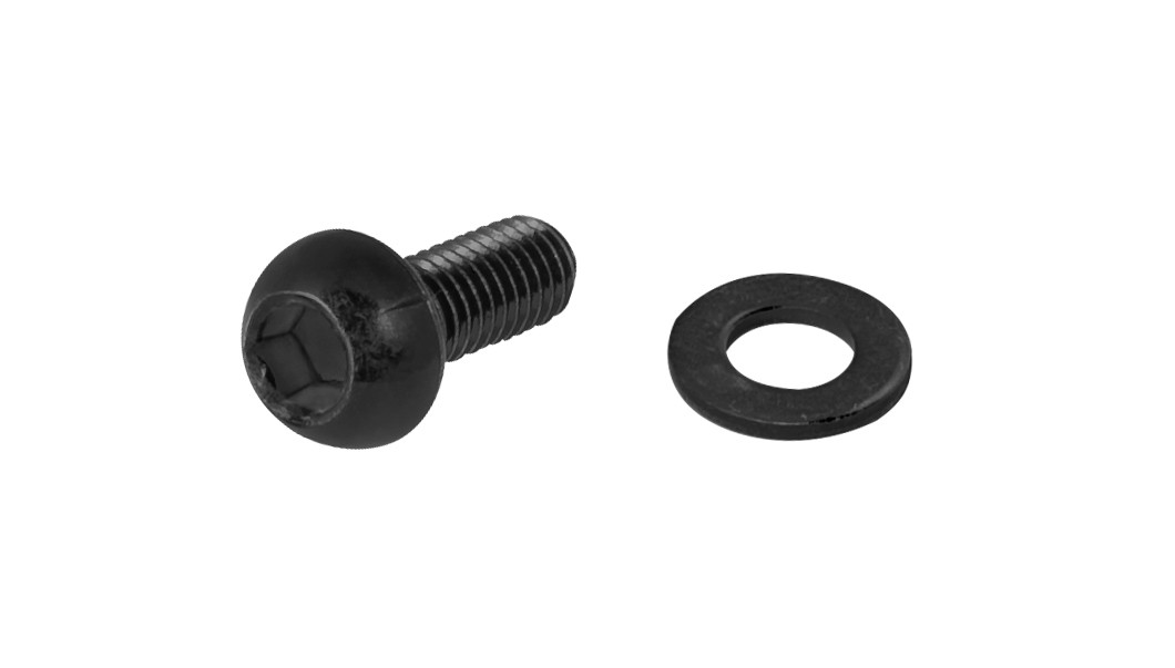 FORCE skrutka košíka M5x12mm inbus, Fe, čierny