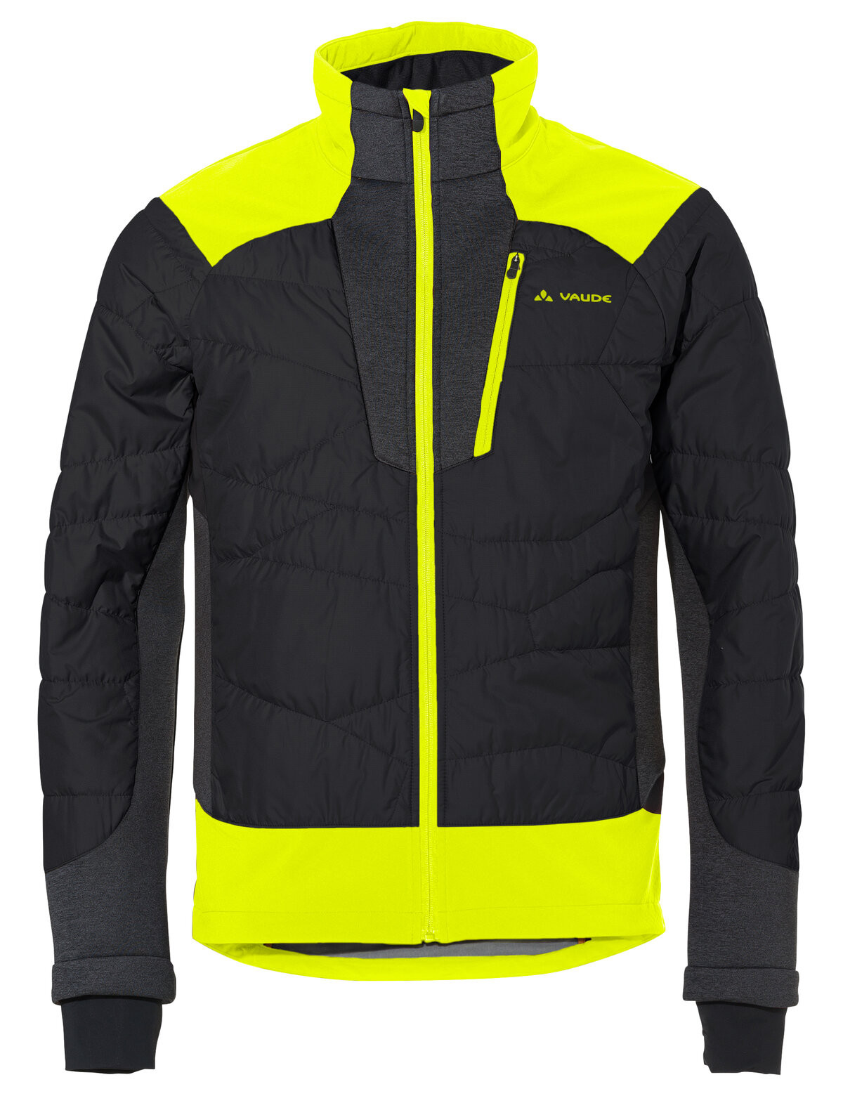 Vaude cyklistická bunda Minaki III, pánska, black/yellow