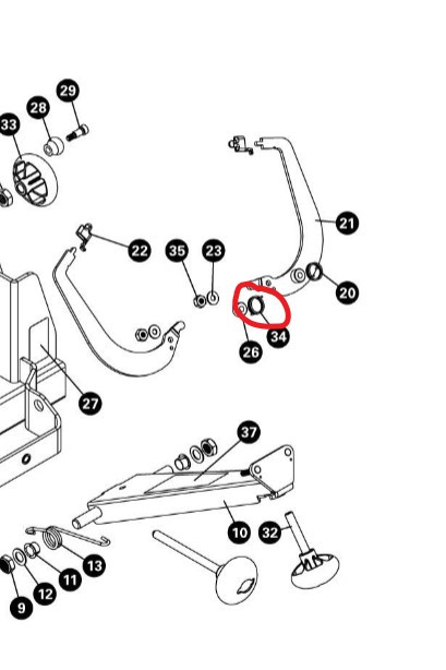 Park Tool pružina na vidlicu TS-4.2 - ľavá