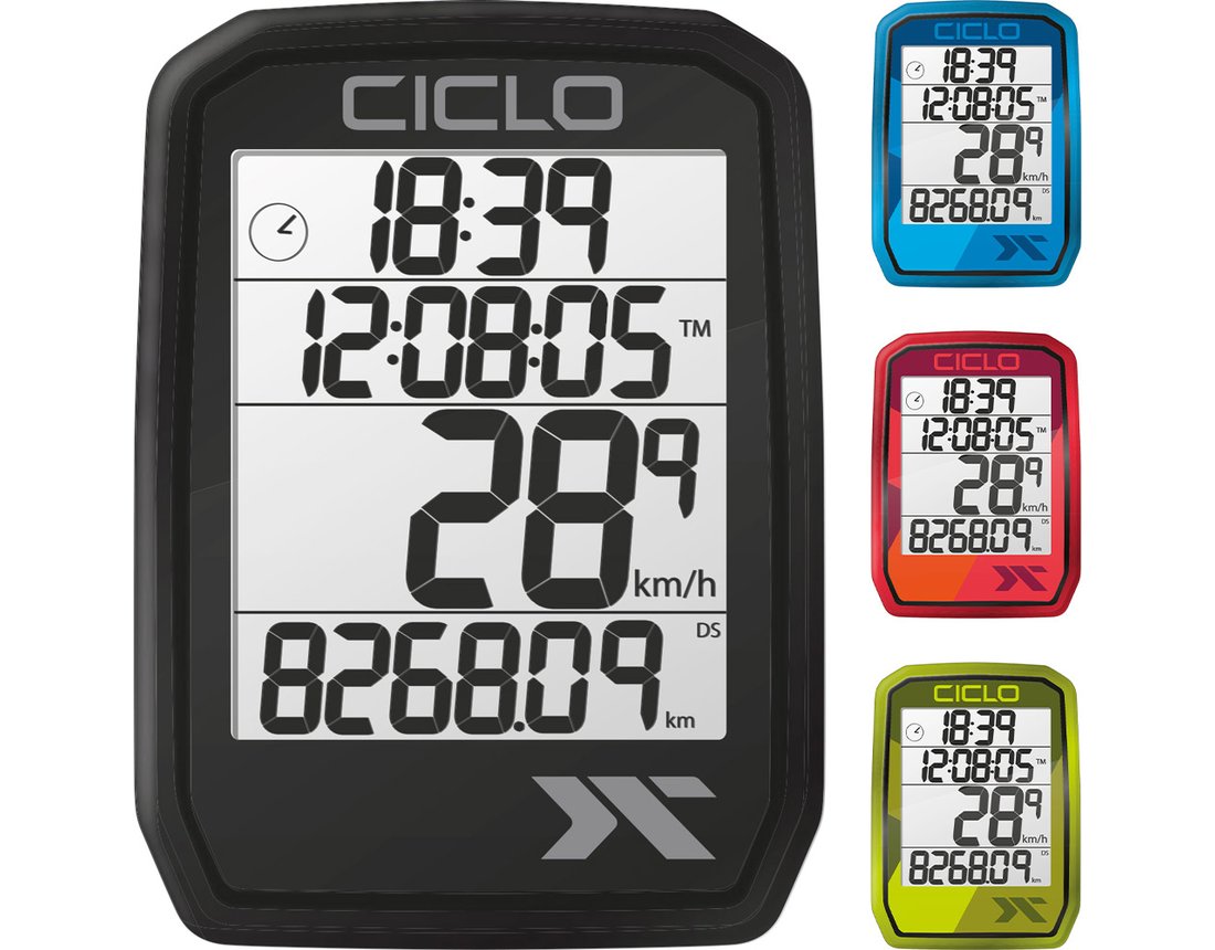 Tachometer CicloSport Protos 205 bezdrôtový - Red