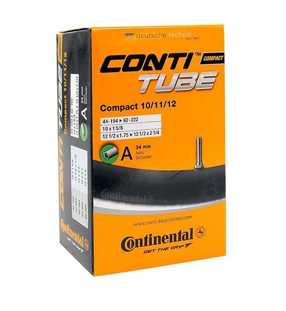 Duša CONTINENTAL Compact 10/12 - zahnutý autoventil