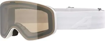 ALPINA Lyžiarske okuliare detské FERNIE Q-LITE  white matt/mirror gold