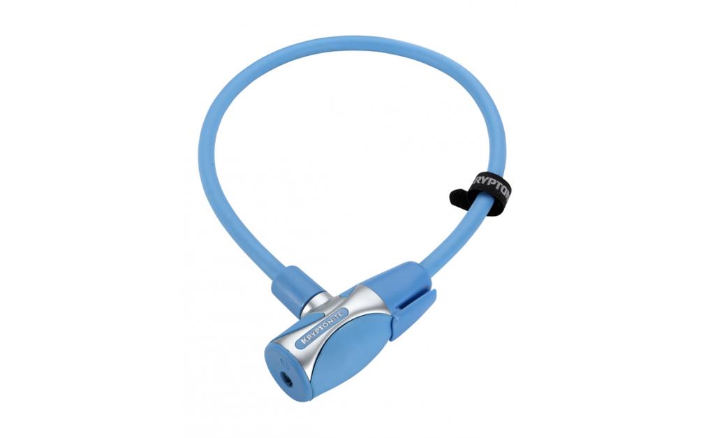 Zámok na kľúč KRYPTONITE Kryptoflex 1265 12x650mm - Medium blue